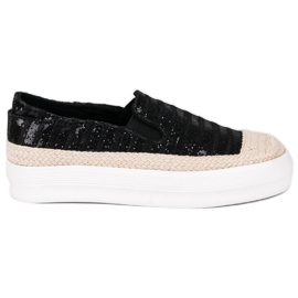 J. Star Black Espadrilles