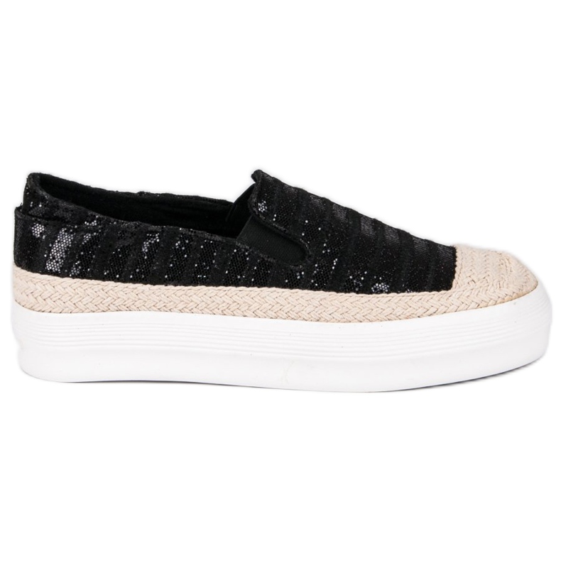 J. Star Black Espadrilles