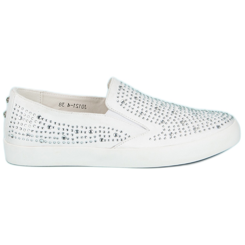 J. Star White slipons sneakers