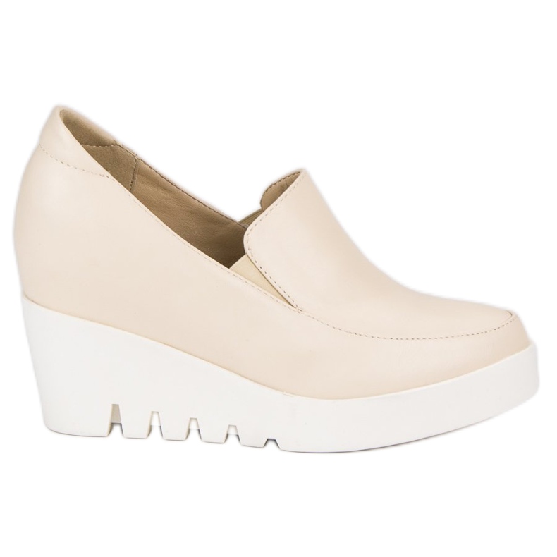 J. Star Elegant wedge shoes brown