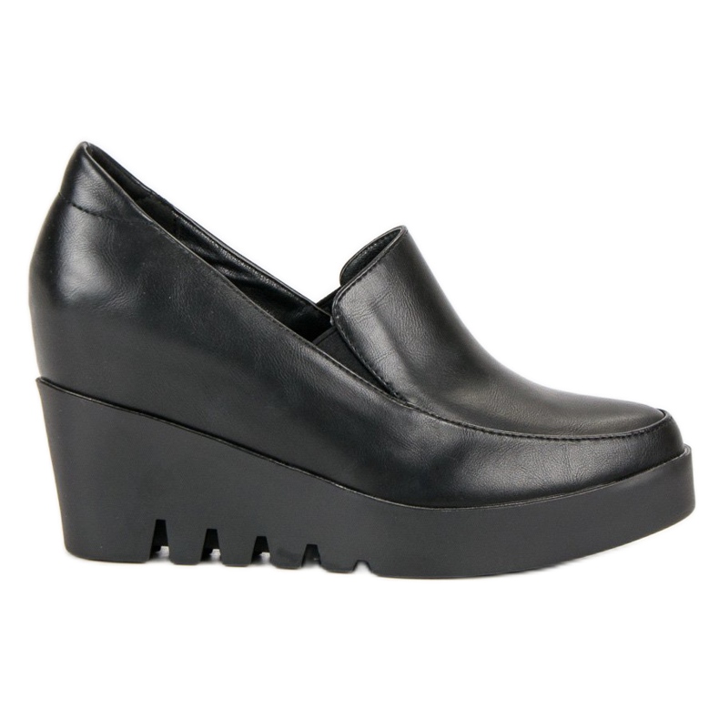 J. Star Elegant wedge shoes black