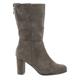 Dark boots boots Coffe Sergio leone beige