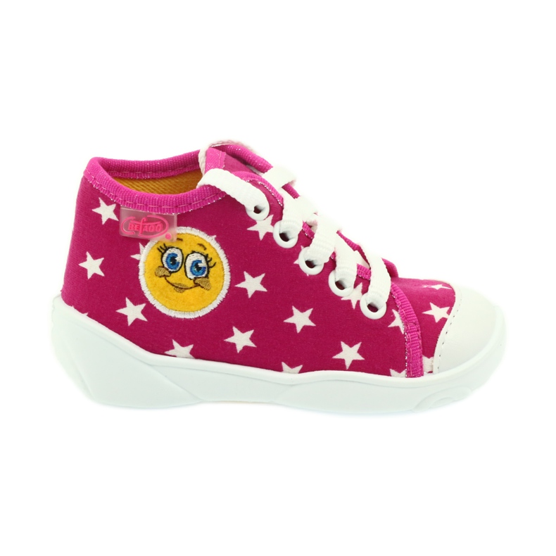 Befado children's shoes sneakers slippers 218p055 white pink