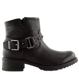 Black Boots with studs black 810-PA Black