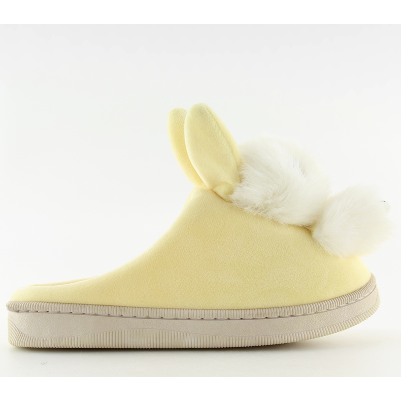 Yellow women's slippers DD90 beige
