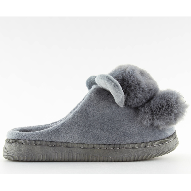 Gray women's gray slippers DD91 gray grey