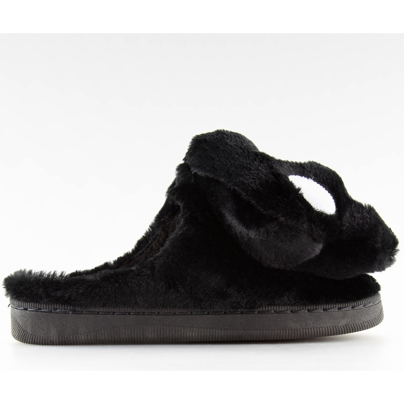 Black women's black slippers DD93 black