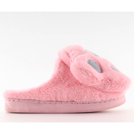 Women's slippers pink and gray DD93 W.PINK Women's slippers pink and gray DD93 W.PINK