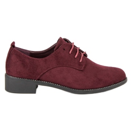 Seastar Tied burgundy boots red