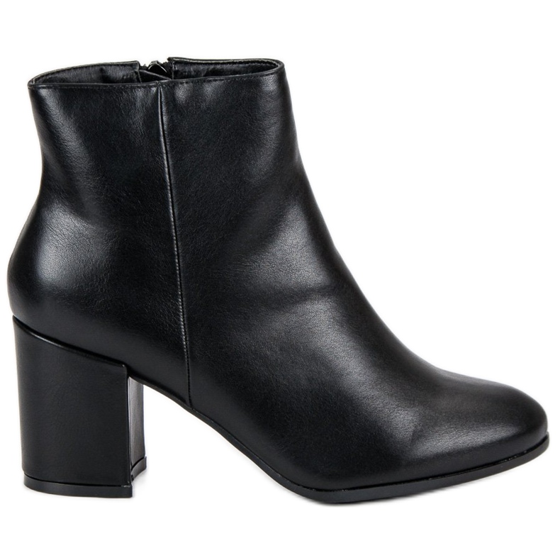 Weide Black warm ankle boots