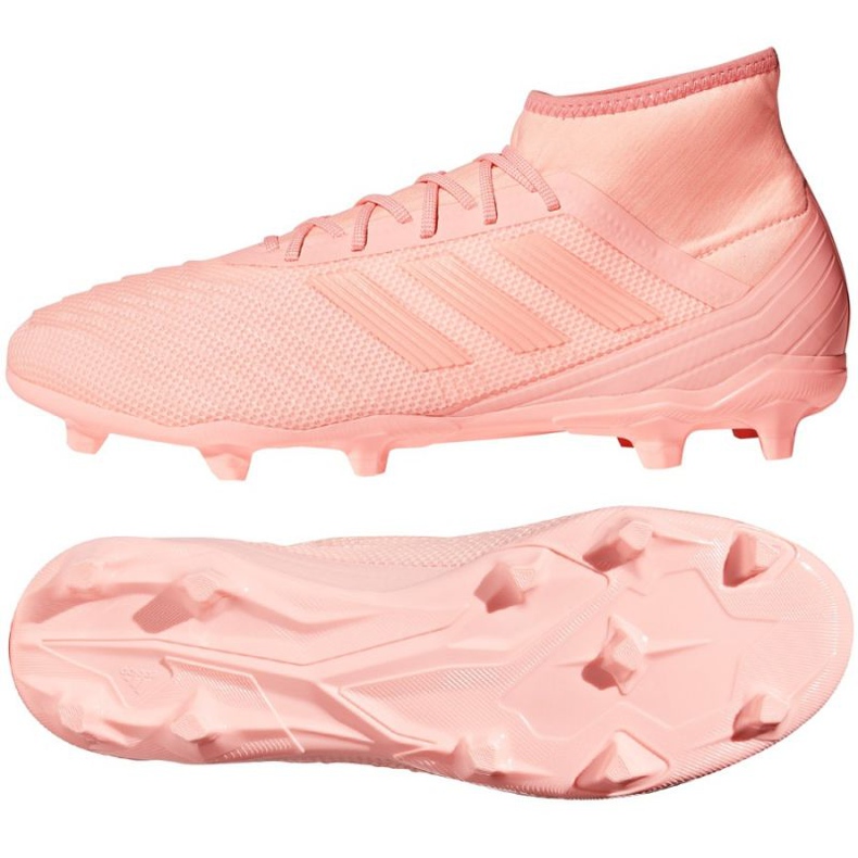 The adidas Predator 18.2 Fg football boots pink