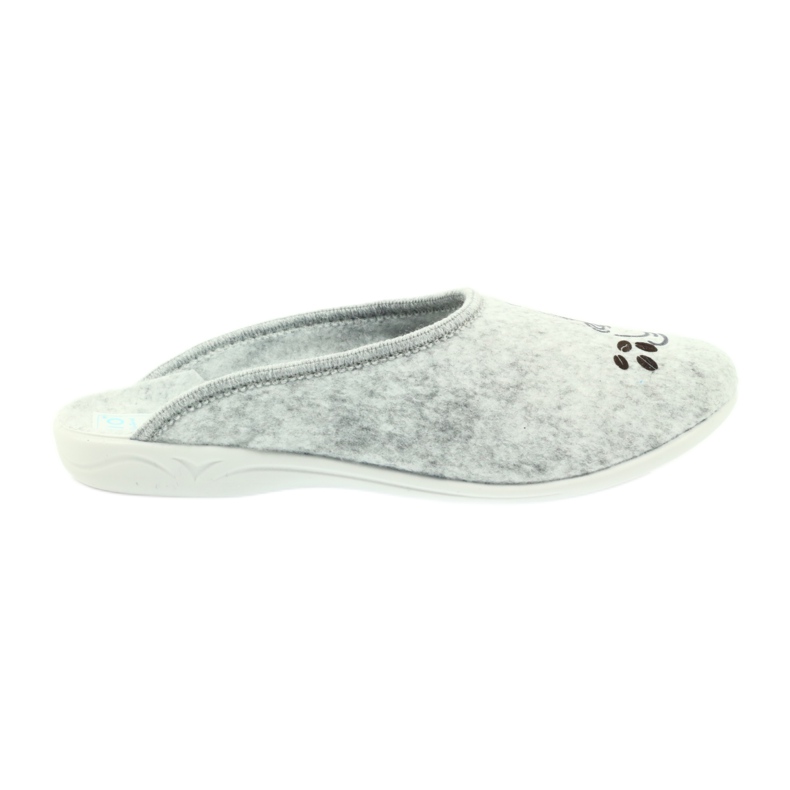 Felt slippers Adanex coffee grey
