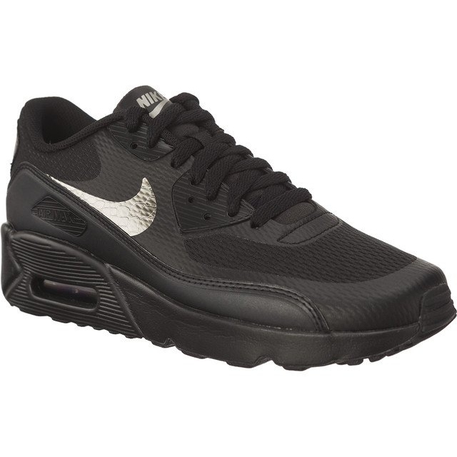 Nike Air Max 90 Ultra 2 0 Gs Black Black Metallic Pewter Nike Air Max 90 Ultra 2 0 Gs Black Black Metallic Pewter