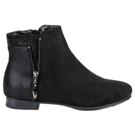 Black flat ankle boots Black flat ankle boots