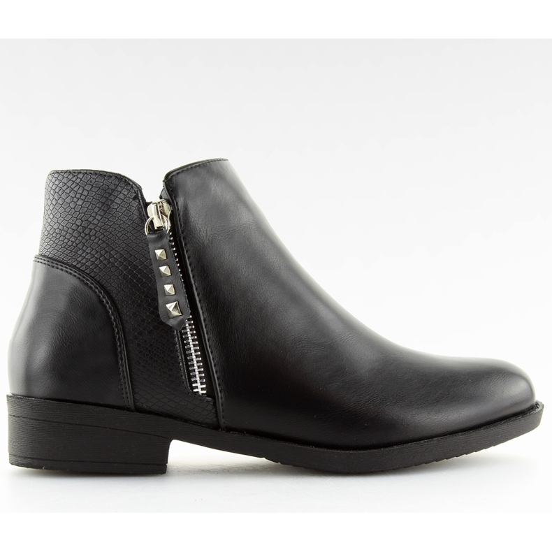 Black Chelsea boots for women Q-33 Black