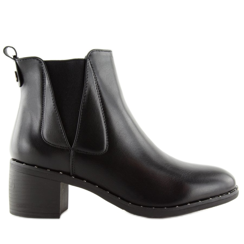 Black Chelsea boots, black 8932 Black