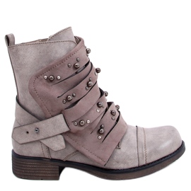 Military beige boots 17103-4 Khaki