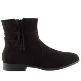 Black suede boots LL022 Black Black suede boots LL022 Black