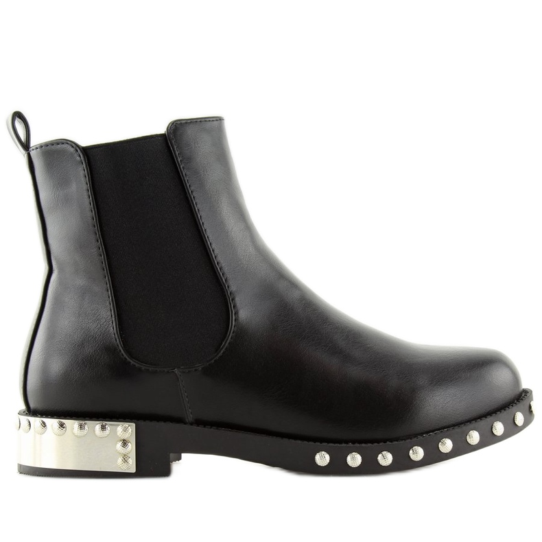 Black LY91 Black Chelsea boots with studs