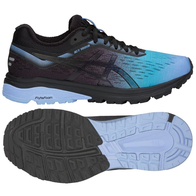 Running shoes Asics GT-1000 7 Sp W 1012A120-400 black blue Running shoes Asics GT-1000 7 Sp W 1012A120-400 black blue