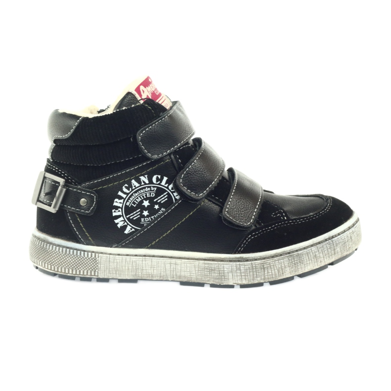American Club, black winter sports shoes 17779