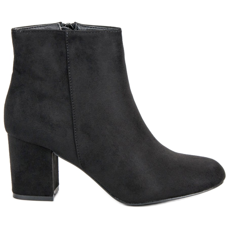 Mannika Suede Booties On A Bar black