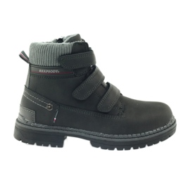 American Club Velcro boot boots 708121 black grey American Club Velcro boot boots 708121 black grey