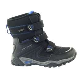 American Club Black softshell boots with a membrane 1809 blue