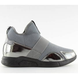 Gray NB227P Gray wedge-heeled shoes grey