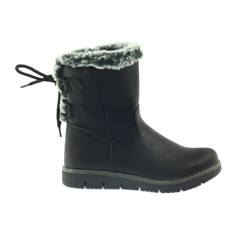 American Club American high boots winter boots with tin black
