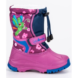 American Club Warm American Wellies purple