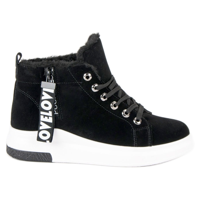 Warm sneakers black