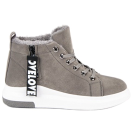 Warm sneakers grey