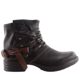 Black Workery boots for women FM567 Black