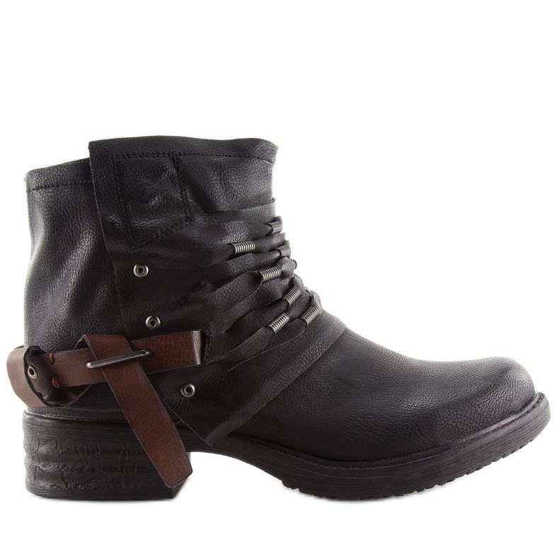 Black Workery boots for women FM567 Black