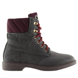 Laced Boots Timberki gray AF36 Gray grey