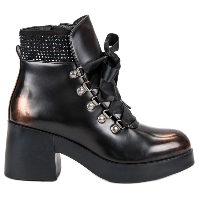 Super Me Fashionable high-heeled boots brown