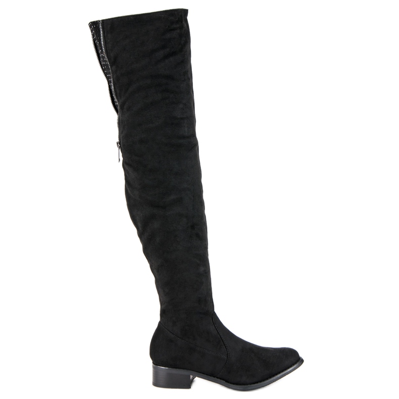 Seastar Black suede thigh boots