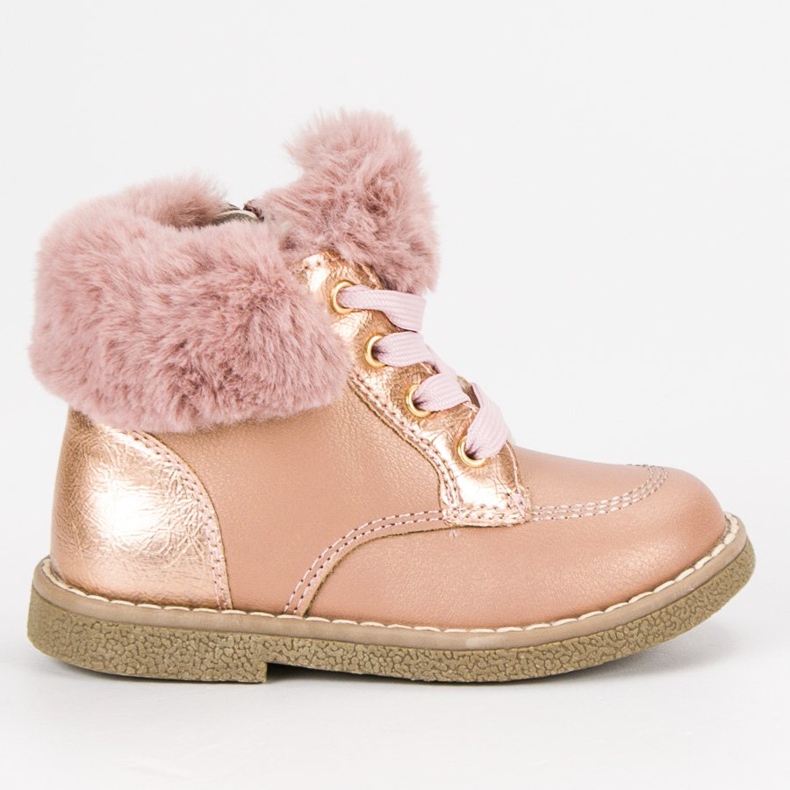 American Club Girls' American Booties pink