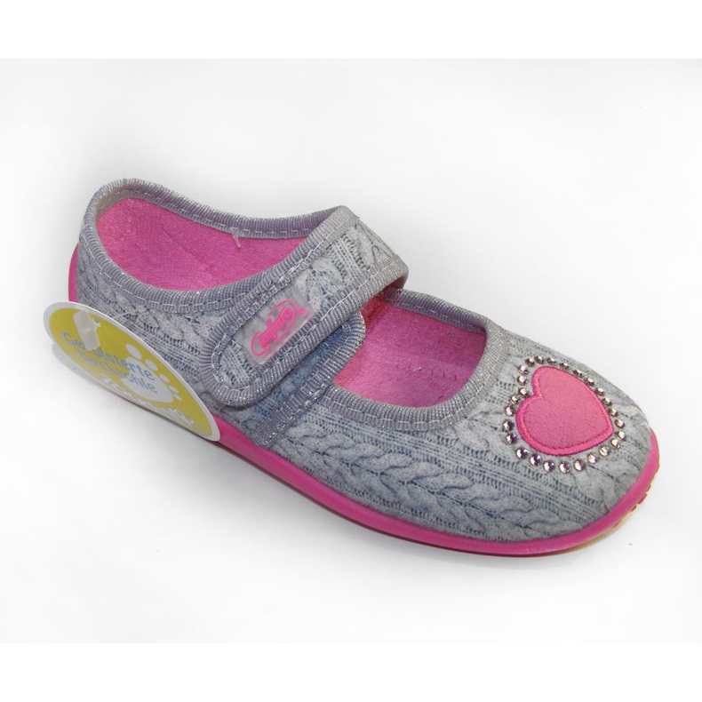 Befado children's shoes 945X326 grey pink Befado children's shoes 945X326 grey pink