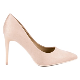 Suede heels brown