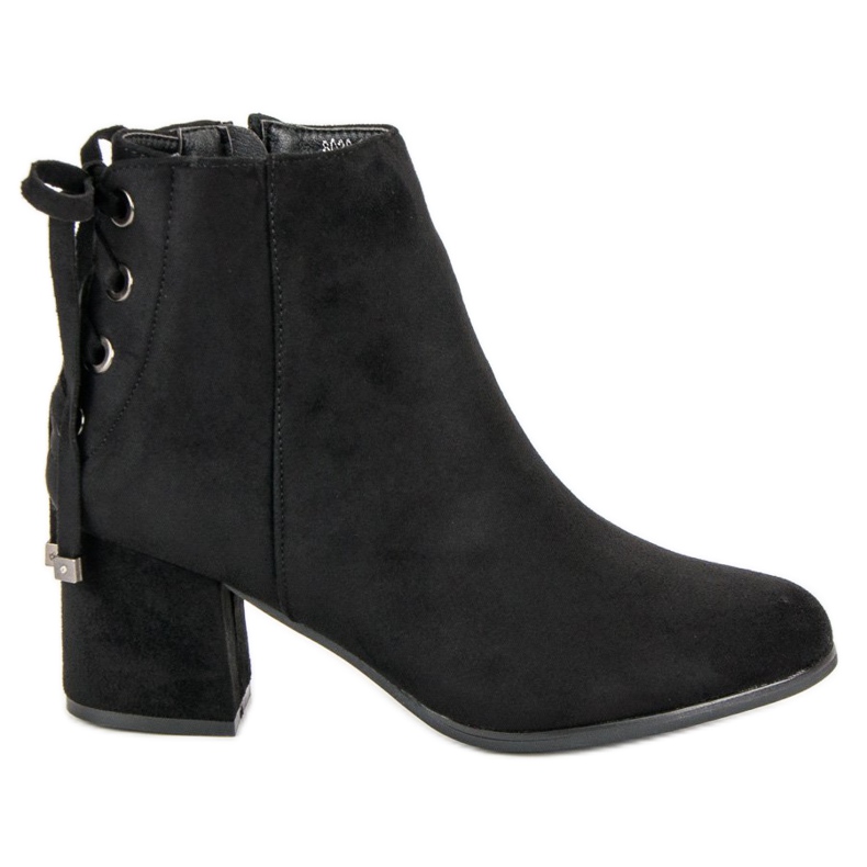 Women's boots with a binding black