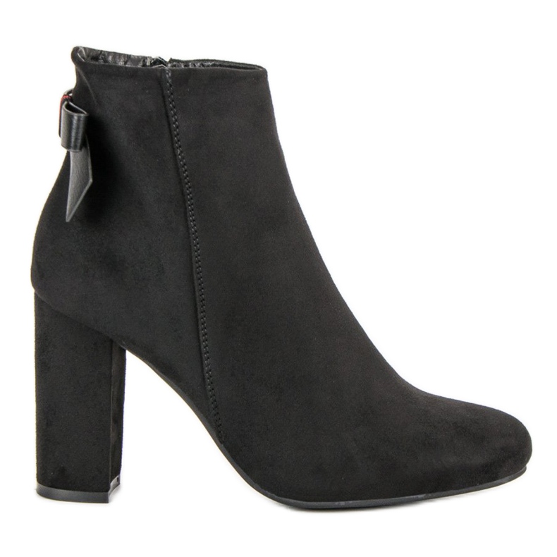 Ideal Shoes Stylish Black Boots Ideal Shoes Stylish Black Boots