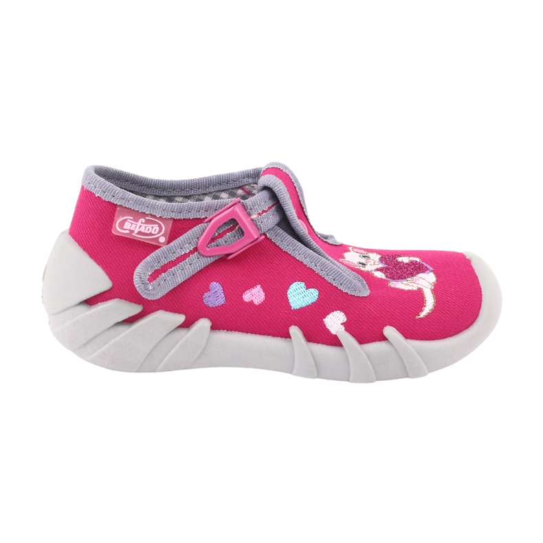 Befado children's shoes 110P335 pink grey