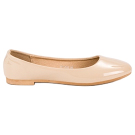 Top Shoes Lacquered ballerinas brown Top Shoes Lacquered ballerinas brown