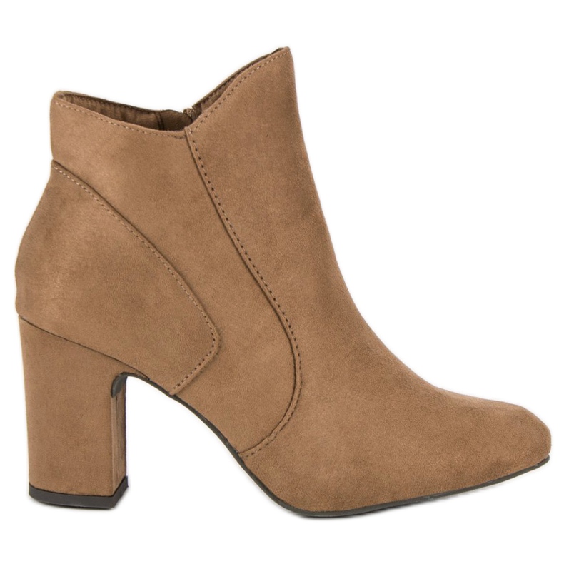 Kylie Elegant suede boots brown
