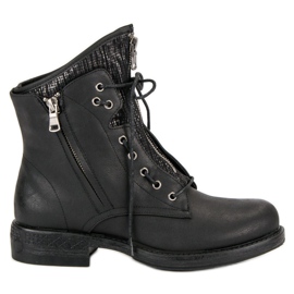 Bestelle Rock boots workery black