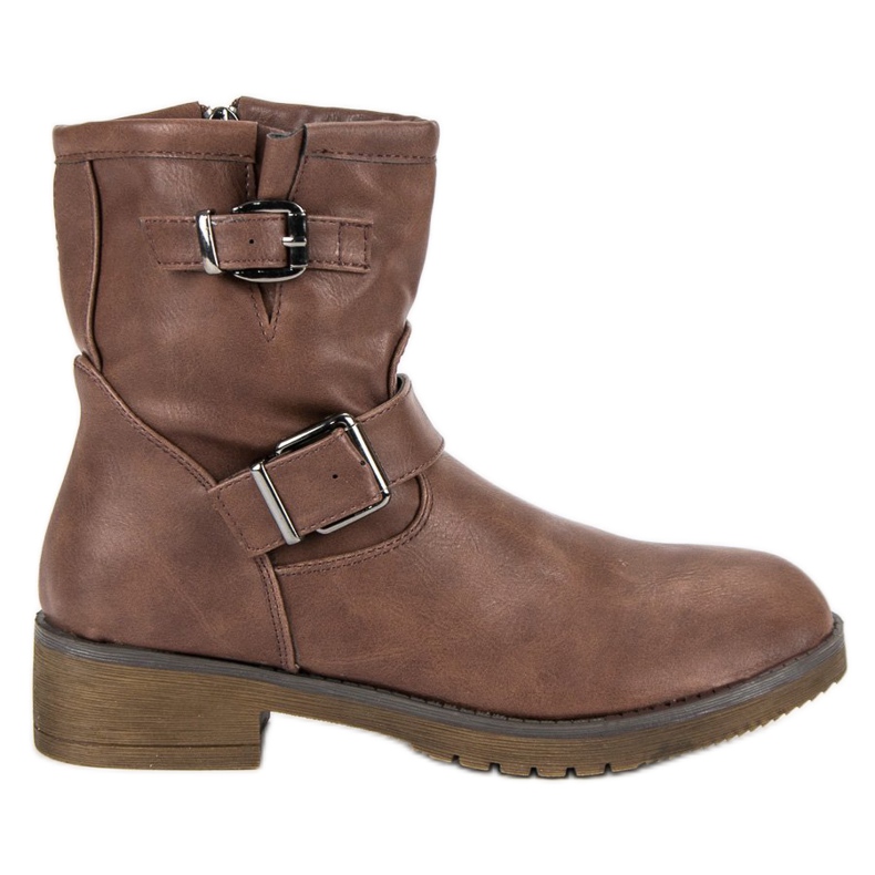 Encor Brown Biker boots