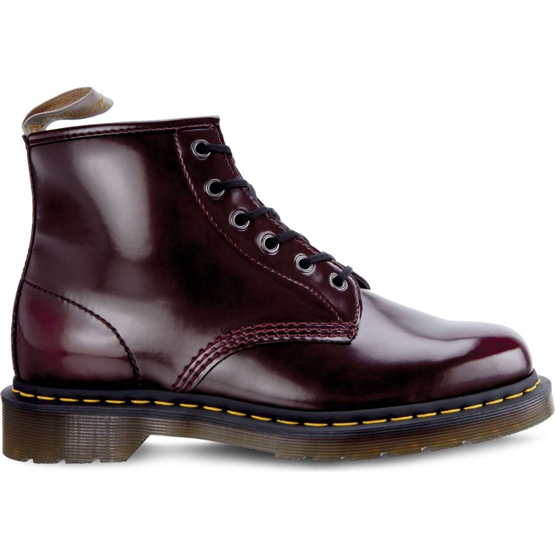Dr. Martens Vegan 101 Cherry Red Cambridge Brush multicolored