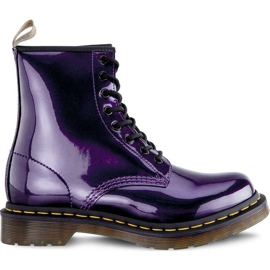 Dr. Martens Vegan 1460 Chrome Dark Purple Chrome Paint Metallic